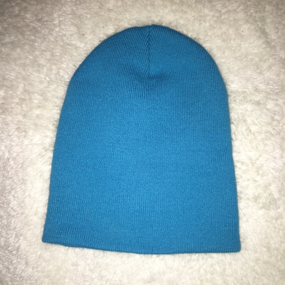 🍂Neff Bright Blue Cyan Unisex Block Letter Beanie - Picture 4 of 6